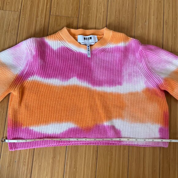 MSGM Tie-Dye Crop Knit Top - Picture 4 of 8
